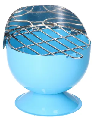 Produktbild von Excellent Houseware Aschenbecher - BBQ Form Metall - 12 cm - blau