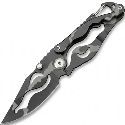 Image de Couteau Pliant Outdoor C5967 - Design Tactique Noir et Pratique KP40413