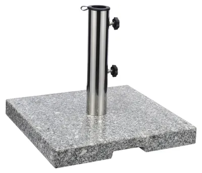 Produktbild von Schirmständer Granit 20kg Sonnenschirmständer eckig Edelstahl