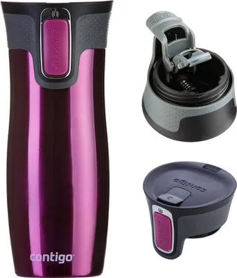 Zdjęcie produktu dla ContiGo! West Loop 2.0 kubek termiczny premium 470ml - Malinowy
