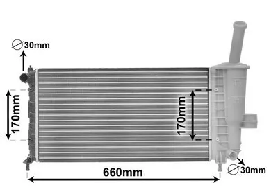 Produktbild von VAN WEZEL 17002208 Kühler Wasserkühler Motorkühler für FIAT PUNTO (188)