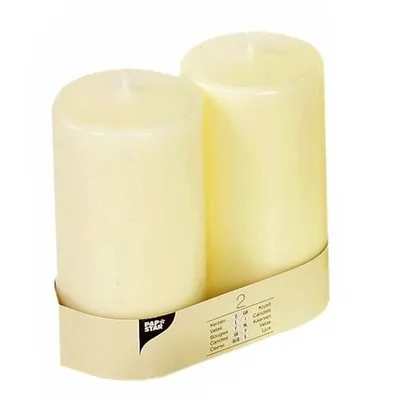 Produktbild von Stumpenkerzen Ø 80 mm · 220 mm elfenbein "Ivory" mit Flachkopf