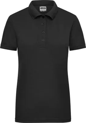 Produktbild von James & Nicholson Damen-Poloshirt Workwear schwarz Größe M