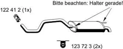 Produktbild von ERNST 640275 Endschalldämpfer für SEAT Ibiza II (6K1) Auspuff