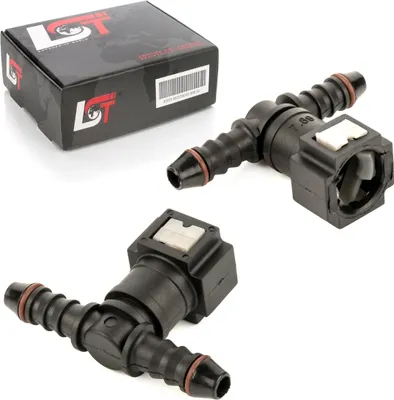 Produktbild von 2x Schnellverschluss Kraftstoffleitung Schlauchkupplung T-Stück normal 7,89-8 mm
