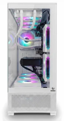 Produktbild von Gaming PC Weiß High End Workstation mit Intel Xeon 14-Kerne CPU | Nvidia GeForce RTX 5060 8 GB | 64 GB RAM DDR4 | 1 TB NVMe M.2 SSD | Windows 11 Pro