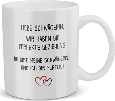 Produktbild von 22Feels Schwägerin Geschenk Hochzeit Frauen Tasse Weihnachten Geburtstag Haferl Kaffeetasse Geschenkidee