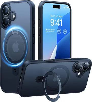 Produktbild von Torras Ostand Series für iPhone 16 Black Handyhülle