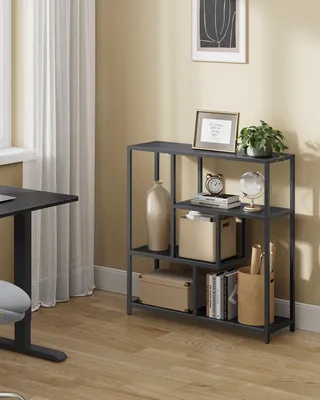 Produktbild von VASAGLE Bücherregal, Regal mit 4 Ablagen, Standregal, 30 x 100 x 103 cm, Aufbewahrungsregal, für Wohnzimmer, Büro