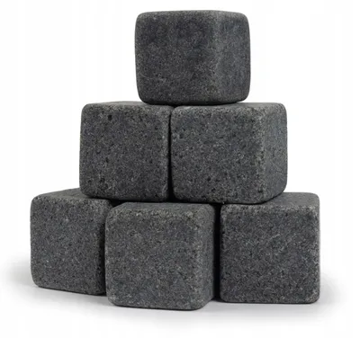 Produktbild von Kühlsteine für Getränke aus Naturstein, 6 Stück, 2 x 2 x 2 cm, wiederverwendbar