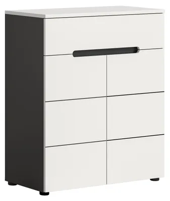 Produktbild von Schuhschrank | Kommode Canu | Weiß / Basalt grau