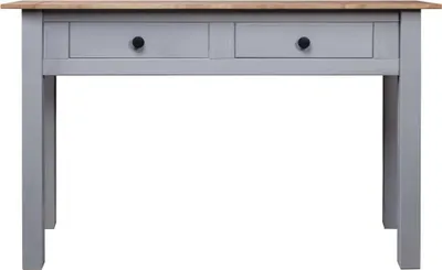 Produktbild von vidaXL Konsolentisch Grau 110x40x72 cm Kiefernholz Panama