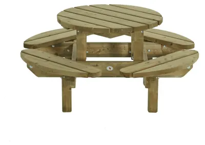 Productafbeelding van Kinderpicknicktafel rond Talen Buitenmeubelen