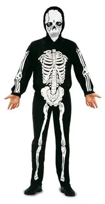 Produktbild von Arpex Skelettkostüm mit Maske Kinder 110-120 cm