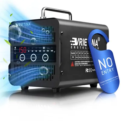 Zdjęcie produktu dla Generator ozonu 65000 mg/h Urządzenie ozonowe z ekranem dotykowym i timerem, ≤35 dB, wyjmowany filtr metalowy, sterylizator O3 do usuwania zapachów i dezynfekcji