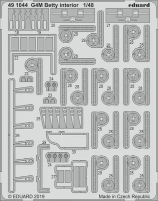 Produktbild von G4M Betty interior for Tamiya / 1:48