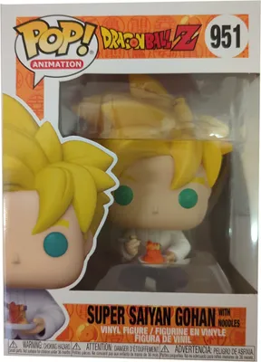 Zdjęcie produktu dla Funko Pop! Animation 951 Dragon Ball Z Super Saiyan Gohan, Super Saiyajin Son Gohan, Winylowa figurka kolekcjonerska, Fan Art, Towar