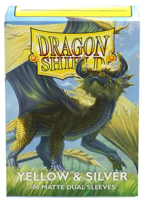 Image de Dragon Shield Matte Double Protège-Cartes Jaune Argent
