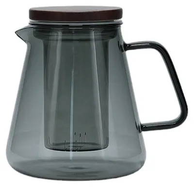 Image de Théière avec filtre en verre et couvercle S|P Collection Luma Grey, 930 ml