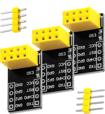Produktbild von AZ-Delivery Werkzeug & Messgeräte Breadboardadapter für ESP-01S Breadboard-zu-ESP8266 01S Serial Wireless Wifi Module, 3x Adapter
