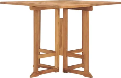 Obrázek produktu pro vidaXL Skládací zahradní jídelní stůl 90x90x75 cm Teakové masivní dřevo