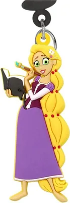 Produktbild von Disney Prinzessinen Soft Touch PVC Taschenanhänger Rapunzel