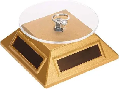 Image de Présentoir rotatif électrique avec rotation à 360 degrés - design  présentoir rotatif pour montres et bijoux - alimentation solaire - plateau tournant pour expositions