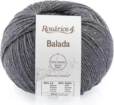 Produktbild von Rosarios 4 Balada Wolle 11/Dunkelgrau: Weich, leicht, ideal für warme Strickprojekte