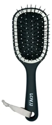 Image de PARSA Beauty LOV.U, brosse démêlante Wet & Dry (noir), format voyage