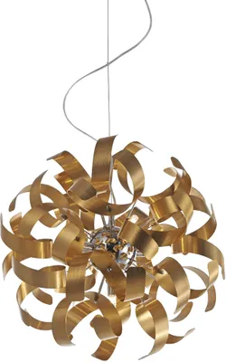 Obrázek produktu pro Závěsné svítidlo RIBBON 5xG9/33W, zlatá barva, Ø: 42 H: 120 cm, patice G9