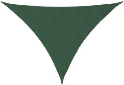 Zdjęcie produktu dla Trójkątny parasol przeciwsłoneczny 3x4x5 m, ciemnozielony, tkanina Oxford