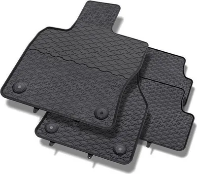Produktbild von Gummifußmatten Geyer & Hosaja für Volkswagen T-Roc (2017–2018) / Audi Q2 (2016–2018) / Seat Ateca (2016–2018) / Škoda Karoq (2017–2018)