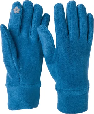 Produktbild von styleBREAKER Damen Touchscreen Fleece Handschuhe Einfarbig, warme Fingerhandschuhe, Winter 09010047