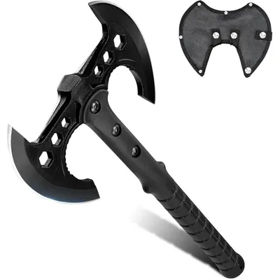 Productafbeelding van Axt, dubbele bijl, bijl, kamperen, outdoor, vezelhandvat, bushcraft, 1 stuk