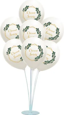 Produktbild von Ballonständer und 7 Ballons für eine Boho-Taufe
