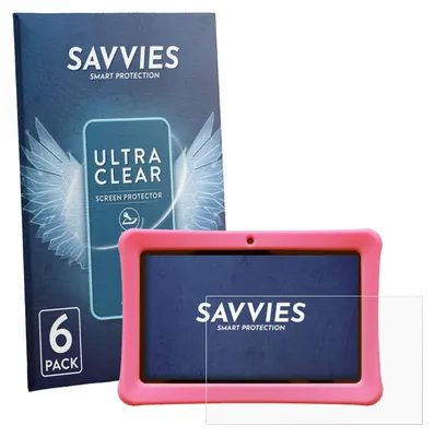 Produktbild von 6x Für Contixo Kids 7" Tablet Schutzfolie Savvies Displayschutz Display Schutz Folie Klar Transparent