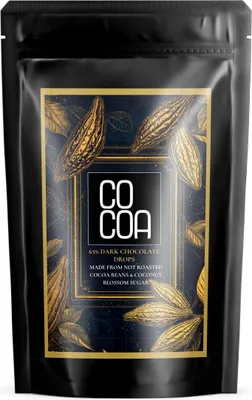 DROPSY Z CIEMNEJ CZEKOLADY 65 % BIO 200 g - COCOA