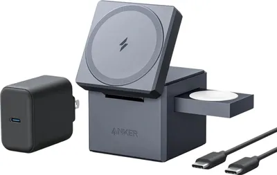 Immagine prodotto di ANKER Cubo 3 in 1 con MagSafe, grigio