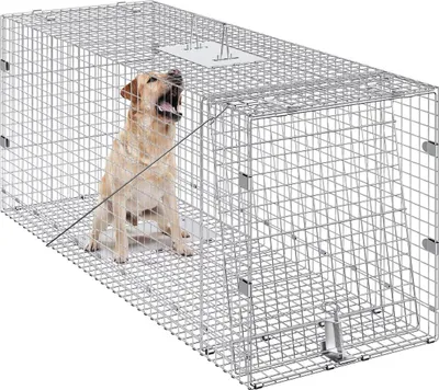 Produktbild von Lebendfalle für Tiere 42" x 16" x 18" Humane Katzenfalle Katzen Eichhörnchen Mäuse