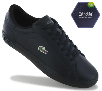Produktbild von LACOSTE Powercourt 125 - Herren Sneakers Schuhe Leder Schwarz 749SMA008102H , EU 40 UK 6.5