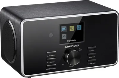Zdjęcie produktu dla Grundig DTR 4500 BT DAB BLACK, 7 W, FM, LCD, 3,5 mm, 150 mm, 122 mm