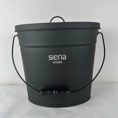 Produktbild von Siena Home Ascheeimer oval L 33,5 cm B 23,5 cm schwarz