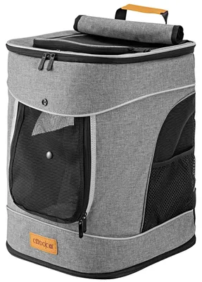 Immagine prodotto di CADOCA® Zaino per Animali Domestici fino a 12kg Comfort Cinte Regolabili Box Trasporto Cani e Gatti