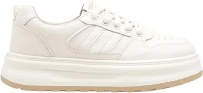 Produktbild von Damen Freizeitschuhe Schnürung Sneaker Turnschuhe Glerita Beige Gr.35