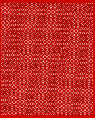 Image de Autocollants ronds de 7 mm, 720 pièces, rouge mat