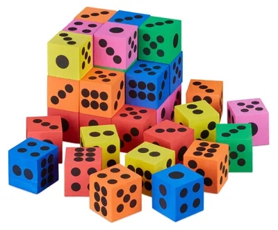 Immagine prodotto di Cubetti silenziosi Relaxdays, set da 36 pezzi, A x L x P: 4 x 4 x 4 cm, asilo nido, scuola materna, scuola, cubetti in schiuma, multicolori