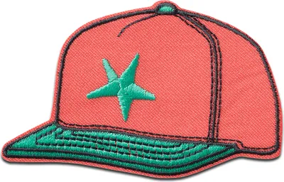 Produktbild von Mono Quick Cap rot - Aufnäher, Bügelbild, Aufbügler, Applikationen, Patches, Flicken, zum aufbügeln, Größe: 5,2 x 8,2 cm