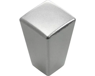 Produktbild von Hettich Möbelknopf Kunststoff silber 15,0 x 15,0 mm - 1 Stück