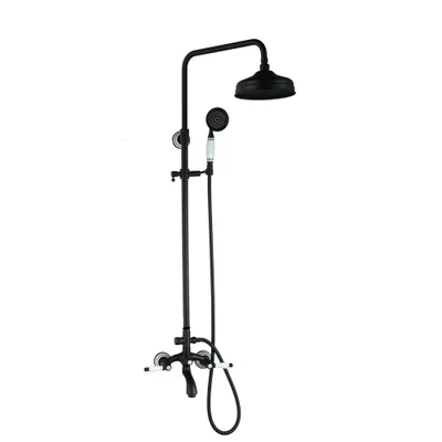 Obrázek produktu pro BATERIOVÁ sprcha KRAN retro černá ATROPOS