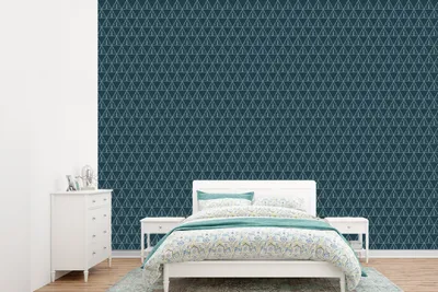 Produktbild von MuchoWow® Fototapete für Wohnzimmer oder Schlafzimmer Wandtapete Vinyl Motivtapete Design - Jungen - Dreieck - Kind - 415x300 cm - Küche